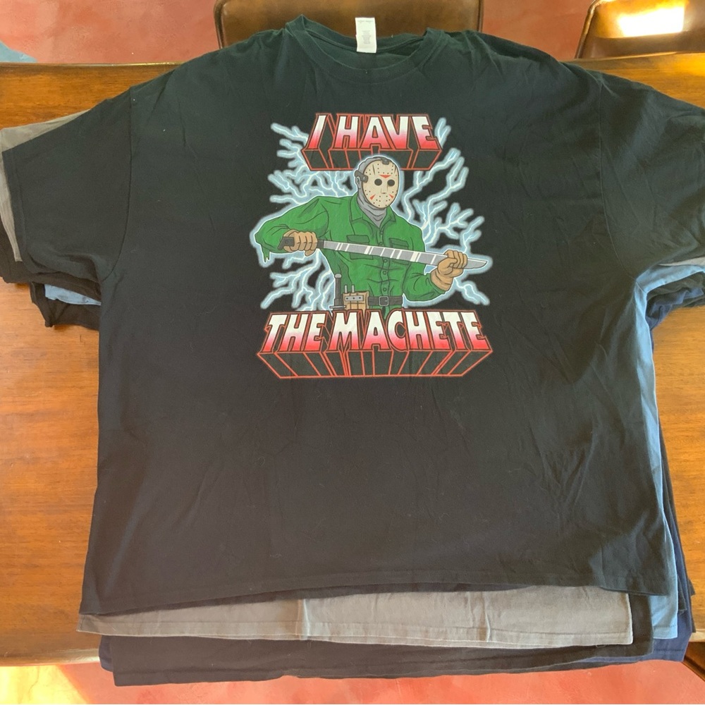Jason Voorhees Friday the 13th MOTU pop culture graphic tee